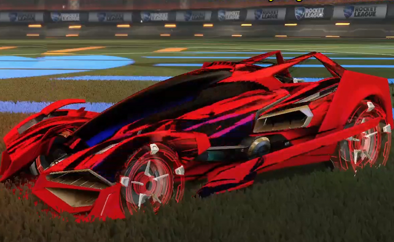 Rocket league Artemis GXT Crimson design with Galvan,Streak Wave