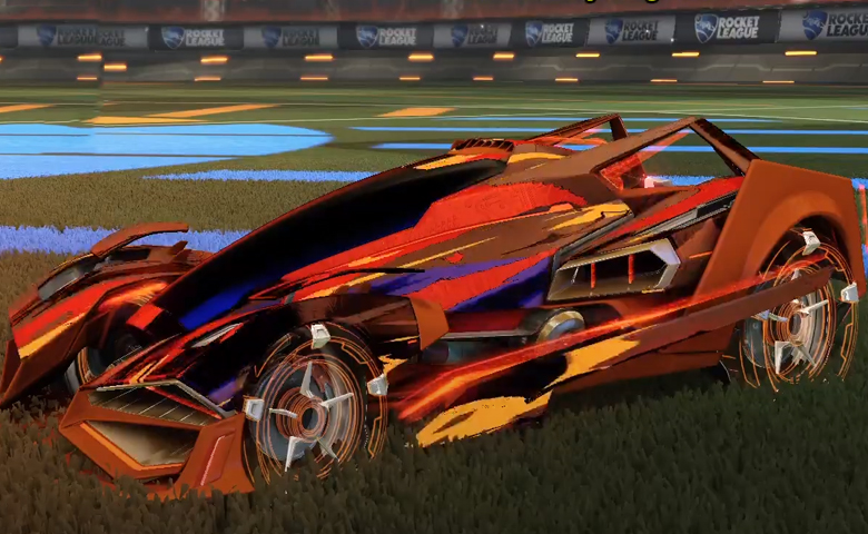 Rocket league Artemis GXT Burnt Sienna design with Galvan,Streak Wave