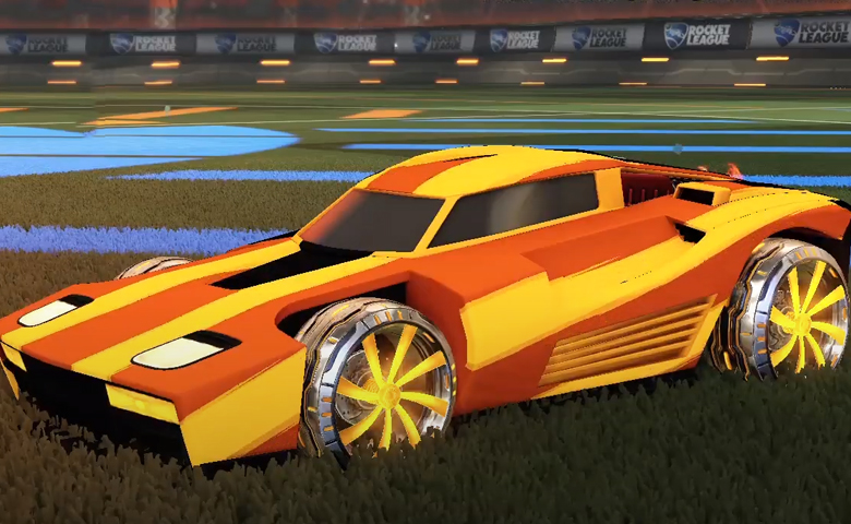Rocket league Breakout Orange design with Emerald,Mainliner