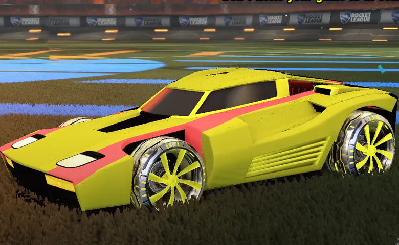 Rocket league Breakout Saffron design with Emerald,Mainliner