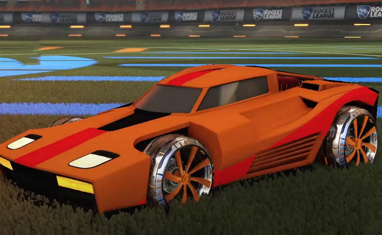 Rocket league Breakout Burnt Sienna design with Emerald,Burnt Sienna 