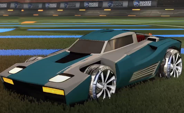 Rocket league Breakout Grey design with Emerald,Mainliner