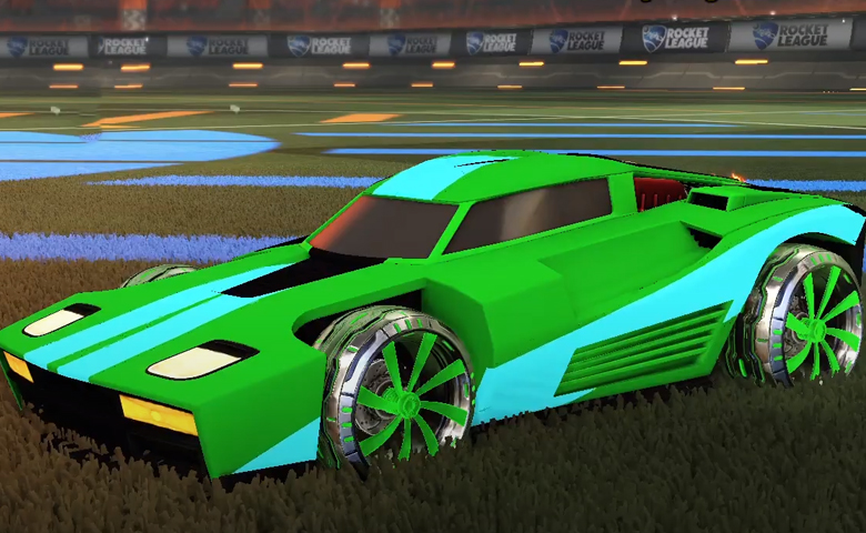 Rocket league Breakout Forest Green design with Emerald,Mainliner