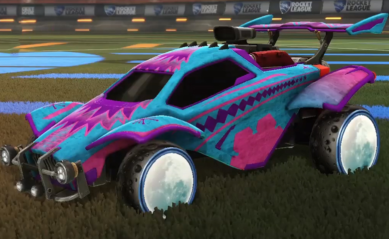 Rocket league Octane Purple design with E.T.,Christmas Tree