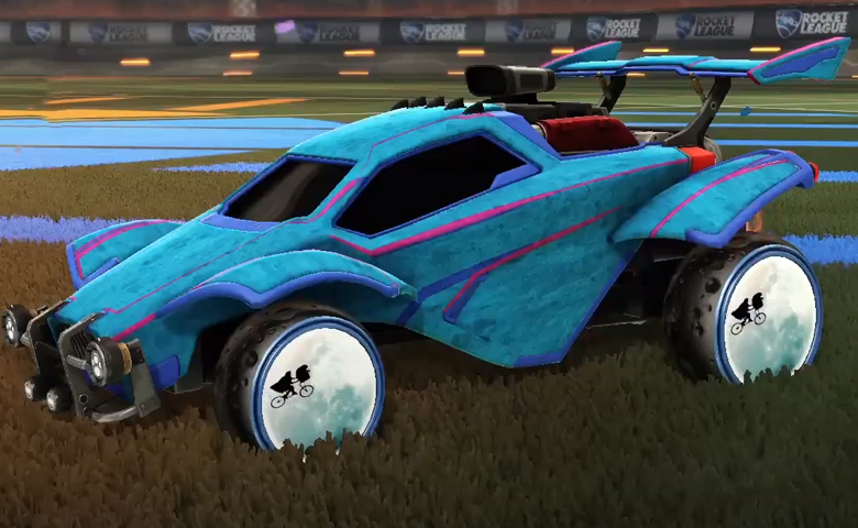 Rocket league Octane Cobalt design with E.T.,Slimline