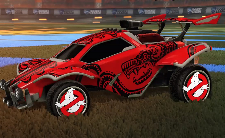 Rocket league Octane Grey design with Ghostbusters,Quetzalcoatl