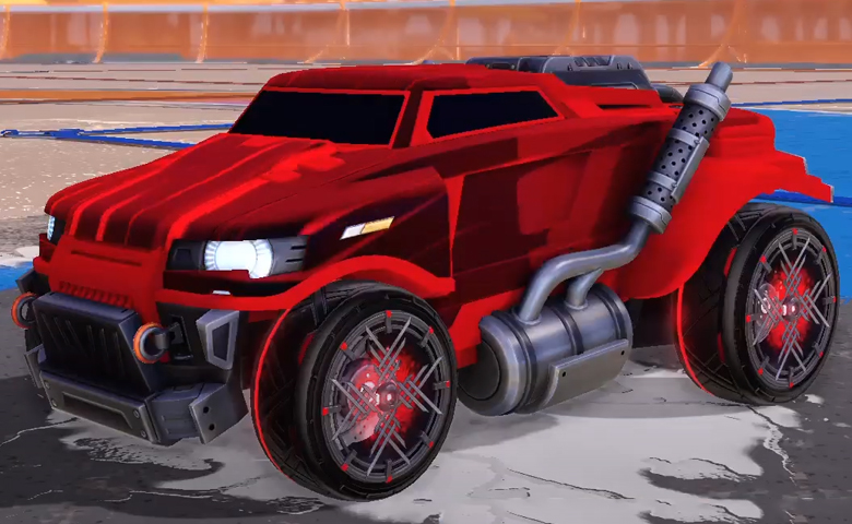 Rocket league Road Hog Crimson design with Polaris,Wet Paint