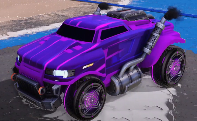 Rocket league Road Hog Purple design with Polaris,Wet Paint