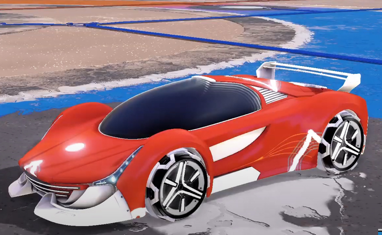 Rocket league Nimbus Titanium White design with Metalwork,Percussion