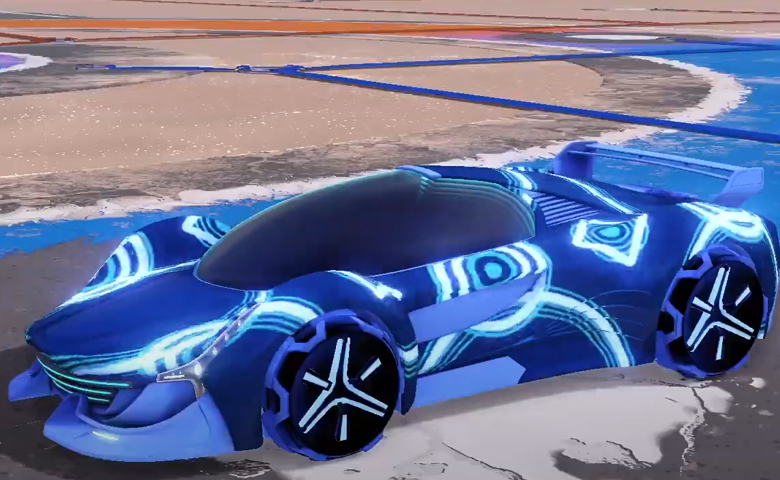 Rocket league Nimbus Cobalt design with Metalwork,Percussion