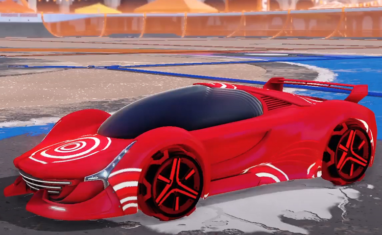 Rocket league Nimbus Crimson design with Metalwork,Percussion