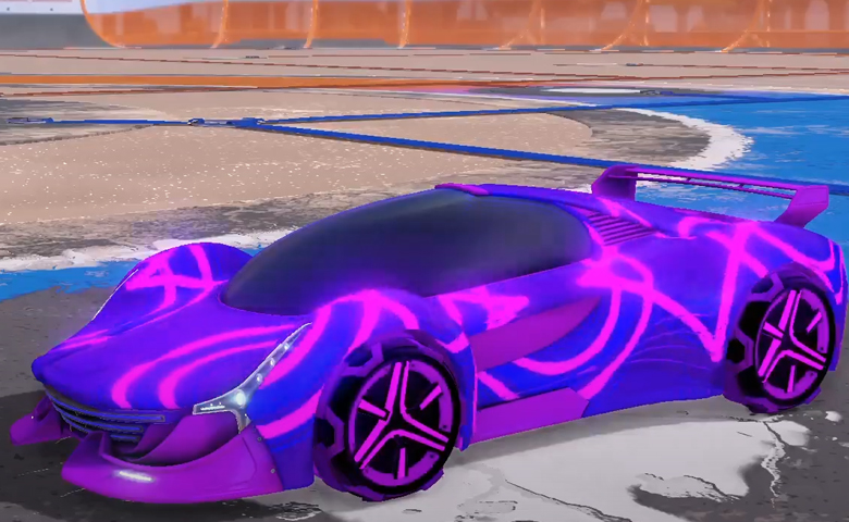 Rocket league Nimbus Purple design with Metalwork,Percussion