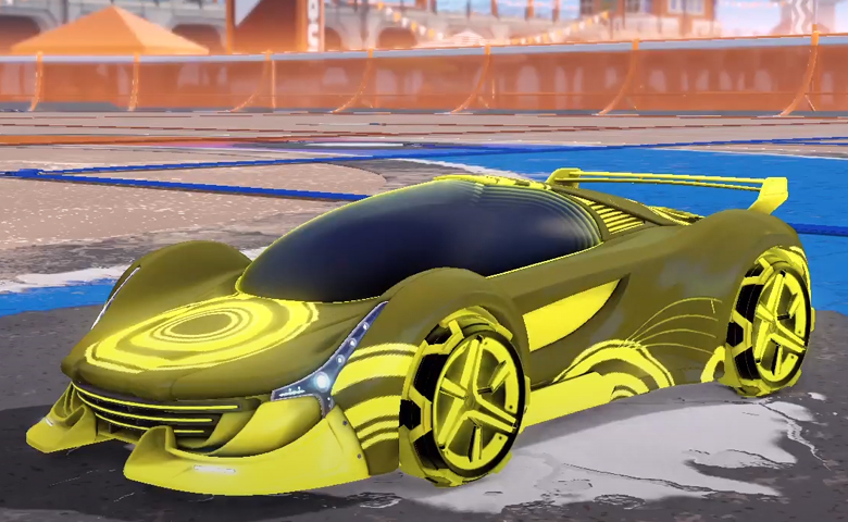 Rocket league Nimbus Saffron design with Metalwork,Percussion