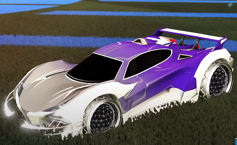 Rocket league Guardian GXT Titanium White design with Celestial II,Mainframe