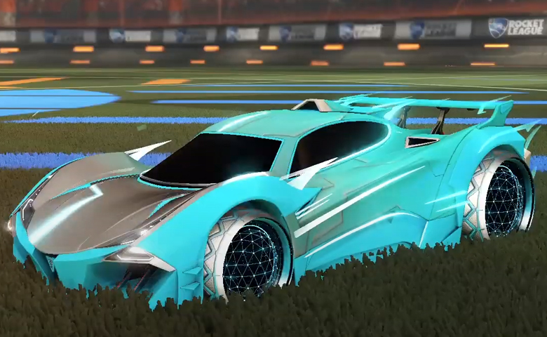Rocket league Guardian GXT Sky Blue design with Celestial II,Mainframe