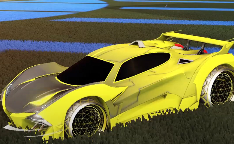 Rocket league Guardian GXT Saffron design with Celestial II,Mainframe