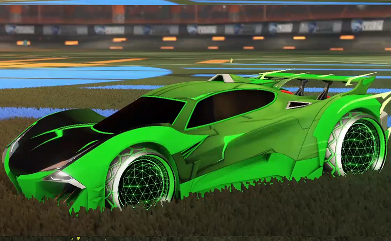 Rocket league Guardian GXT Forest Green design with Celestial II,Mainframe