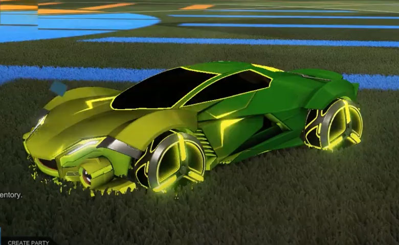 Rocket league Werewolf Lime design with Zowie,Mainframe