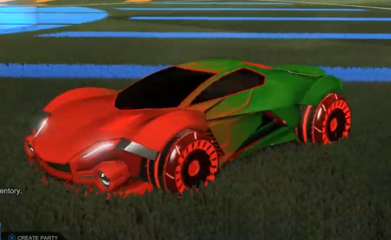Rocket league Werewolf Crimson design with Asik,Mainframe