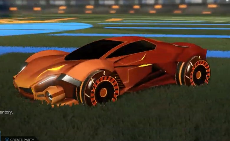 Rocket league Werewolf Burnt Sienna design with Asik,Mainframe