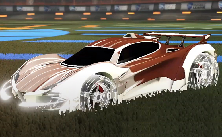 Rocket league Guardian GXT Titanium White design with Galvan,Wet Paint