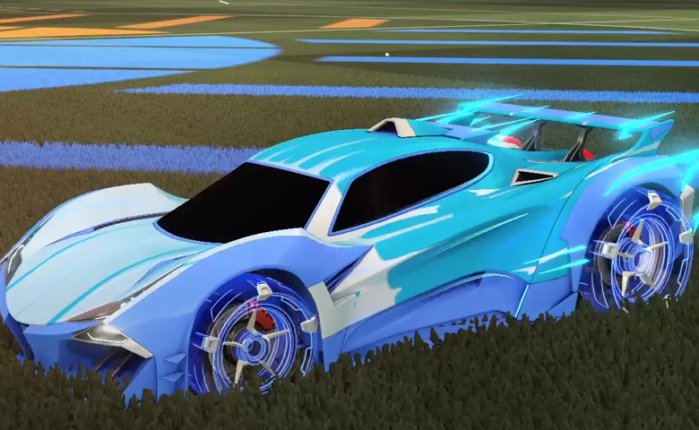 Rocket league Guardian GXT Cobalt design with Galvan,Wet Paint