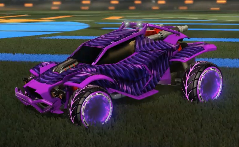 Rocket league Twinzer Purple design with Pyrrhos,Intrudium