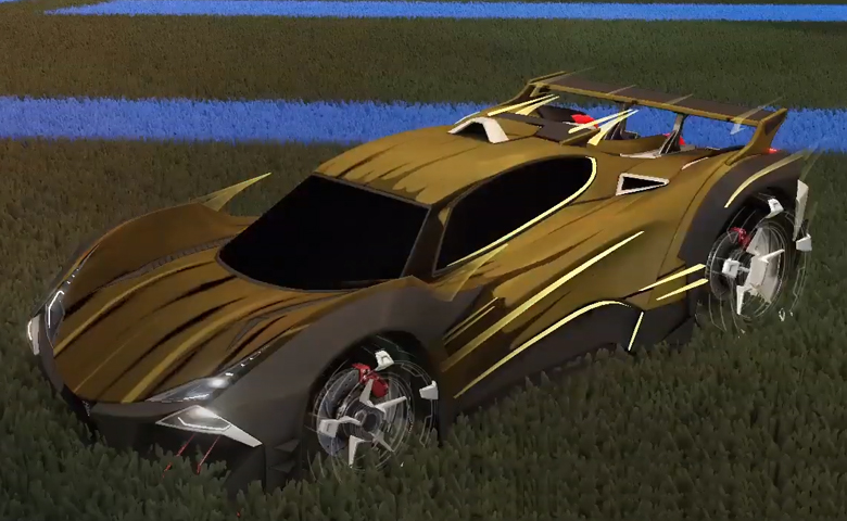 Rocket league Guardian GXT Black design with Galvan,Wet Paint