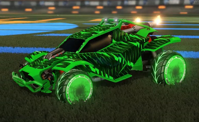 Rocket league Twinzer Forest Green design with Pyrrhos,Intrudium