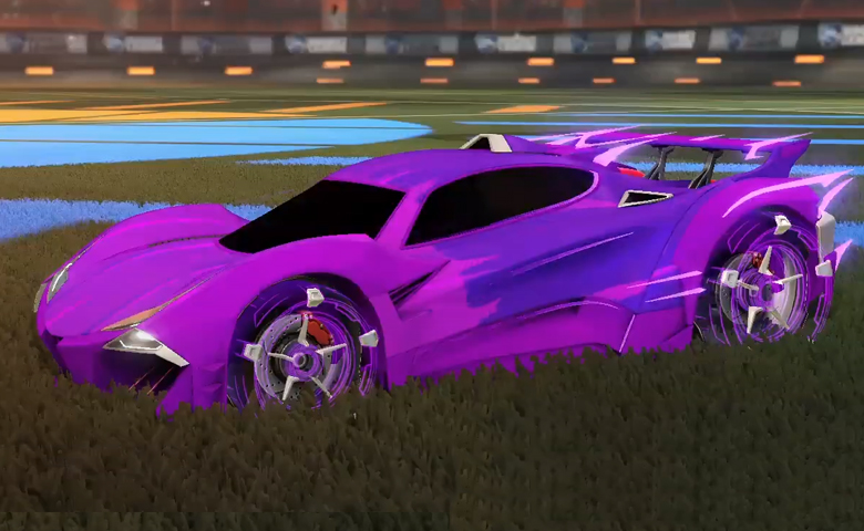 Rocket league Guardian GXT Purple design with Galvan,Wet Paint