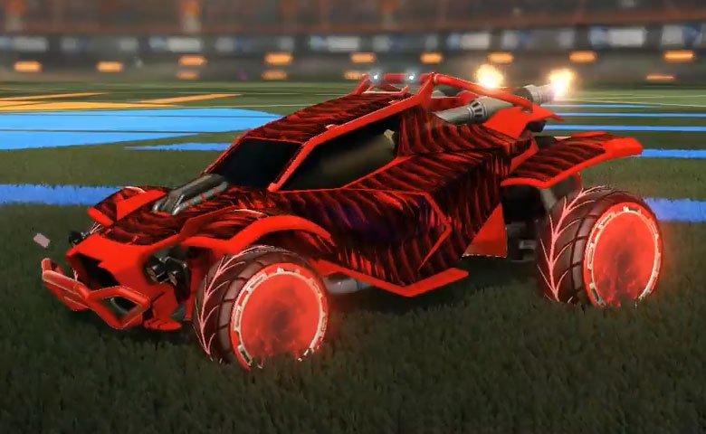 Rocket league Twinzer Crimson design with Pyrrhos,Intrudium