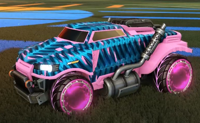 Rocket league Road Hog Pink design with Pyrrhos,Intrudium
