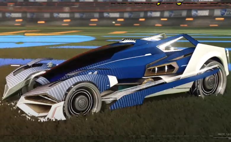 Rocket league Artemis GXT Titanium White design with Visionary,Future Shock