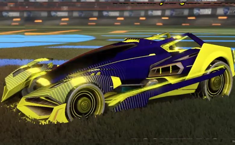 Rocket league Artemis GXT Saffron design with Visionary,Future Shock