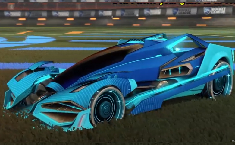 Rocket league Artemis GXT Sky Blue design with Visionary,Future Shock