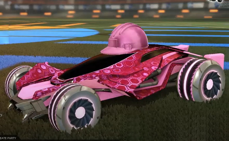 Rocket league Mantis Pink design with Asik,Hexed,Hard Hat