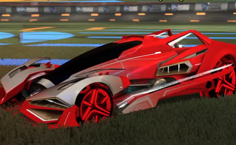 Rocket league Artemis GXT Crimson design with Metalwork,Mainframe