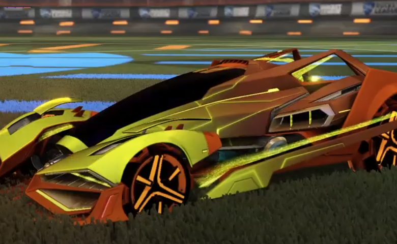 Rocket league Artemis GXT Burnt Sienna design with Metalwork,Mainframe