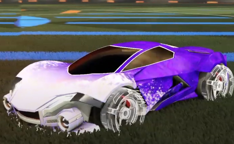 Rocket league Werewolf Titanium White design with Galvan,Dissolver