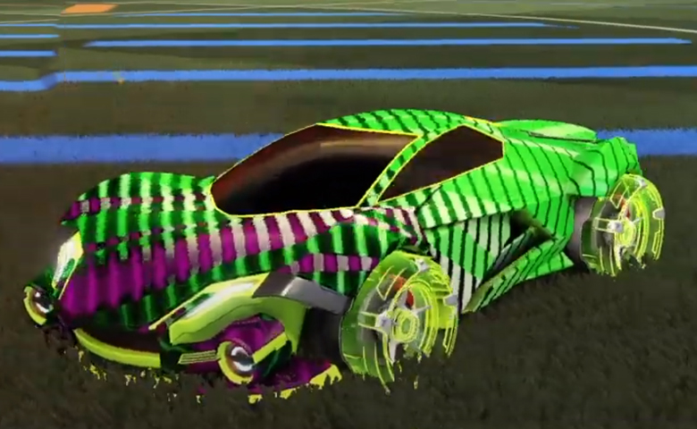 Rocket league Werewolf Lime design with Galvan,20XX