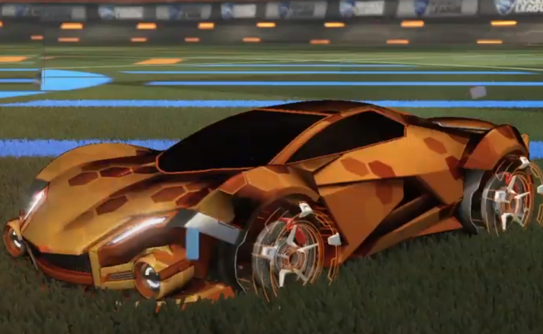 Rocket league Werewolf Burnt Sienna design with Galvan,Hex Tide