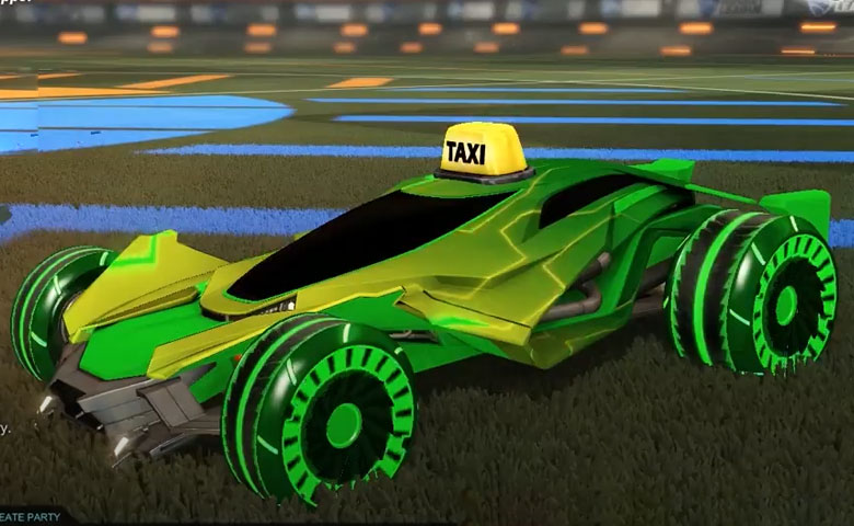 Rocket league Mantis Forest Green design with Asik,Mainframe,Taix Topper