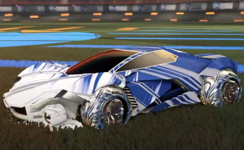 Rocket league Werewolf Titanium White design with Ved-ava II,Slipstream