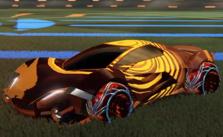 Rocket league Werewolf Burnt Sienna design with Ved-ava II,Storm Watch