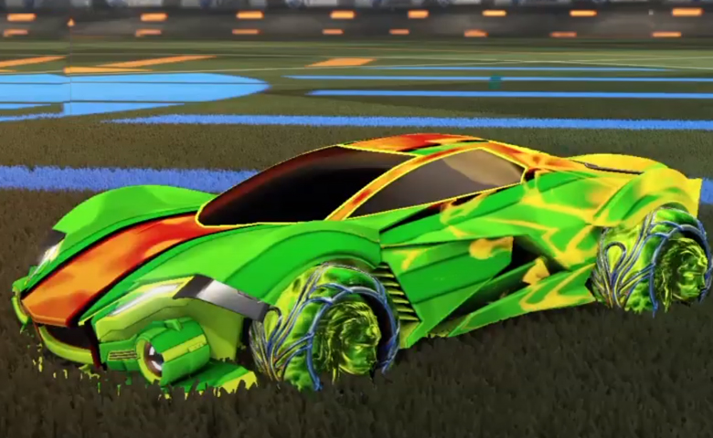 Rocket league Werewolf Lime design with Ved-ava II,Spectre