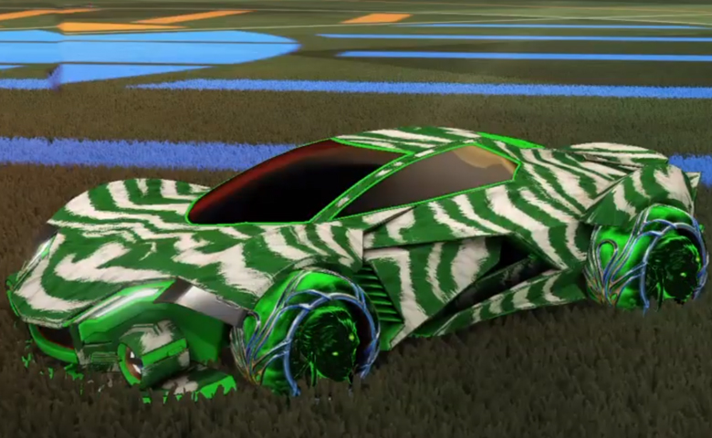 Rocket league Werewolf Forest Green design with Ved-ava II,Tora