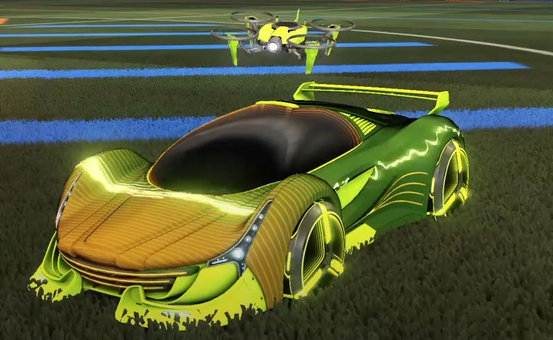 Rocket league Nimbus Lime design with Zowie,Future Shock,Drone III