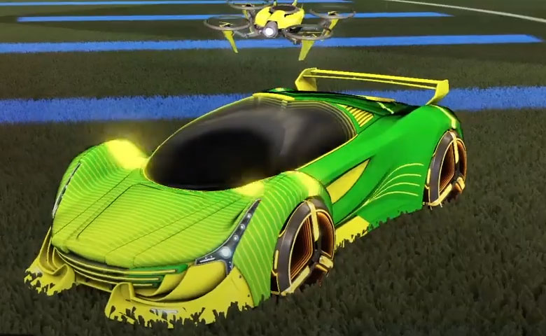 Rocket league Nimbus Saffron design with Zowie,Future Shock,Drone III