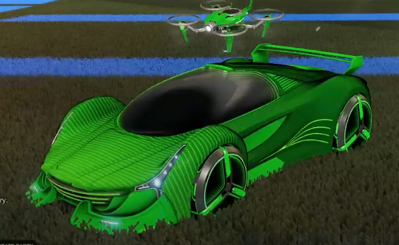 Rocket league Nimbus Forest Green design with Zowie,Future Shock,Drone III
