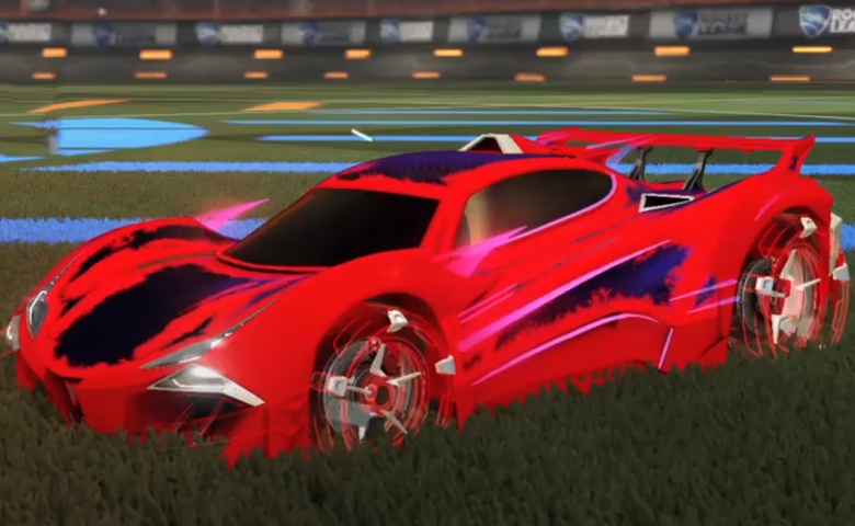 Rocket league Guardian GXT Crimson design with Galvan,Heatwave